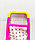 Коляска для кукол складная с широкой рамой и сеткой для вещей h=64 см розовая, фото 7