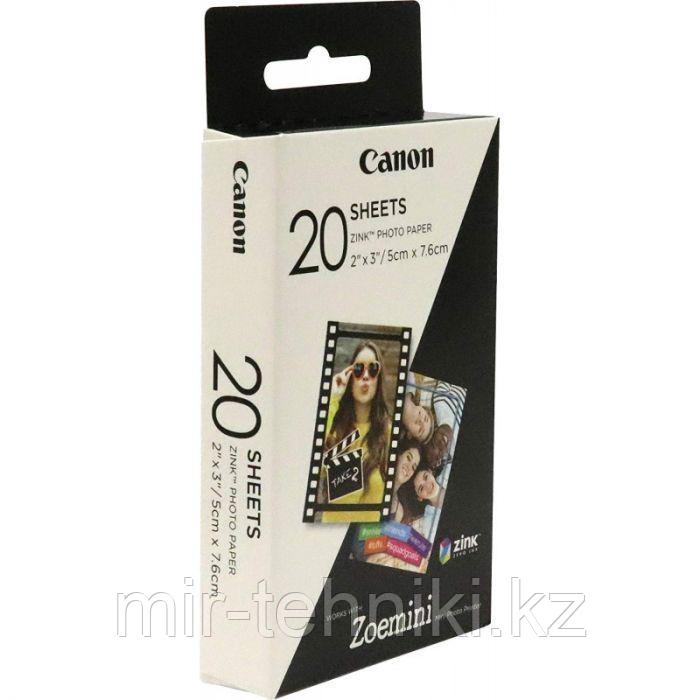Бумага Zink Paper ZP-2030 для фотоаппаратов и принтеров Canon Zoemini (20 листов) - фото 1 - id-p85176852