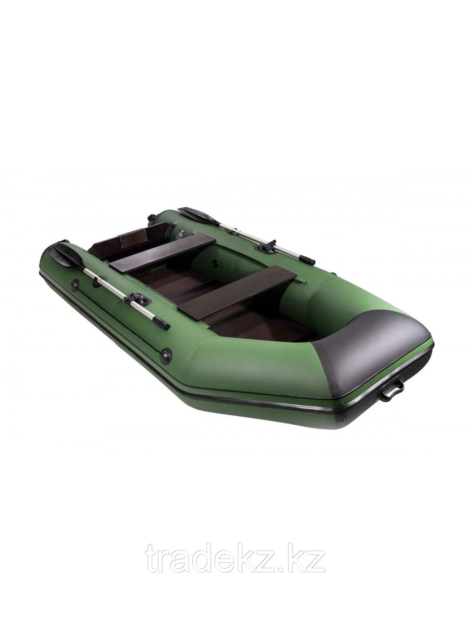 Лодка АКВА 2900 Слань-книжка киль зеленый/черный - фото 4 - id-p85181014