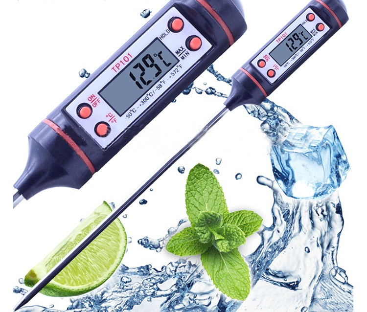 Термометр электронный для пищевых продуктов с щупом 15см (ТР-101) - фото 1 - id-p85181027