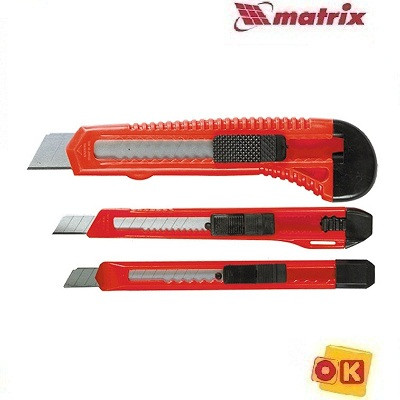Набор ножей, 9-9-18 мм, 3 шт. MATRIX