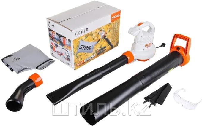 Садовый пылесос SHE 71 STIHL 48110110829 электрический 2 в 1 (всасывающий измельчитель и воздуходувка) - фото 5 - id-p85194902