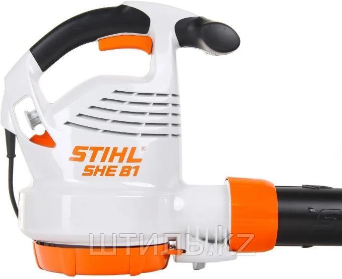 Садовый пылесос SHE 81 STIHL 48110110839 электрический 2 в 1 (всасывающий измельчитель и воздуходувка) - фото 5 - id-p85194877