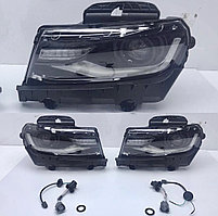 Передние фары на Chevrolet Camaro 2014-18 Black LED