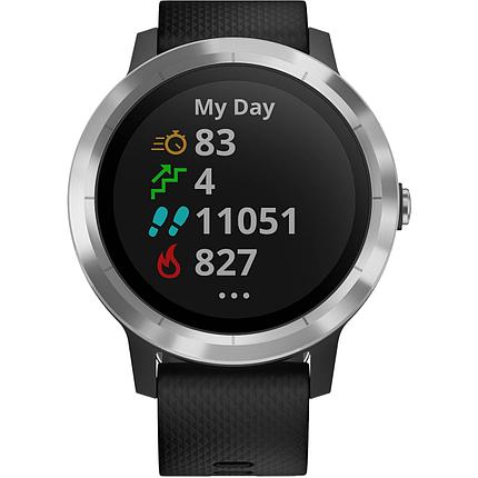 Смарт-часы Garmin Vivoactive 3 черный/серебряный, фото 2