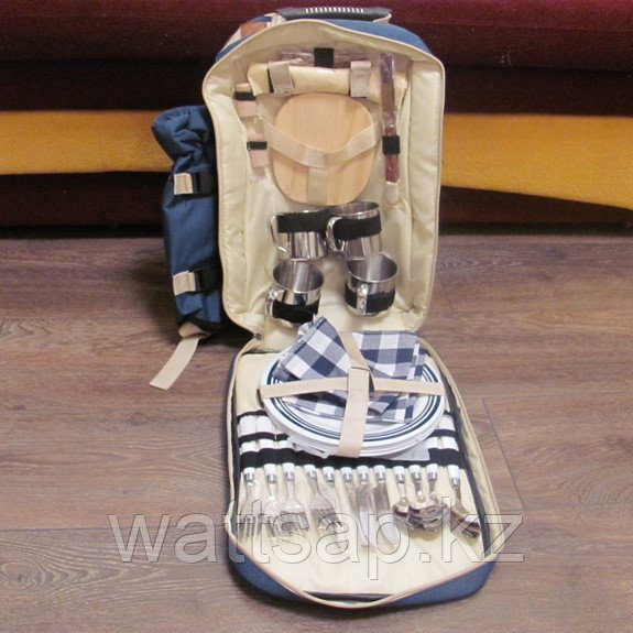 Набор для пикника на 4 персоны -рюкзак - фото 1 - id-p9427429