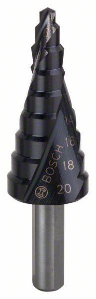 Ступенчатое сверло с трехгранным хвостовиком Bosch HSS-AlTiN 4-20 мм - фото 1 - id-p85207901