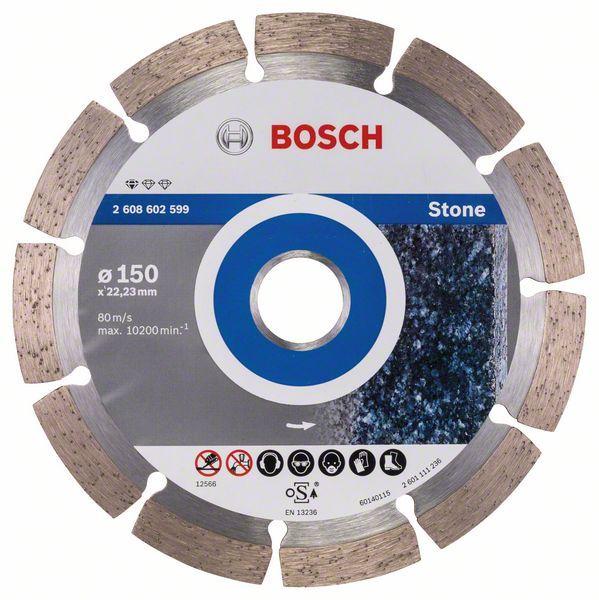 Алмазный отрезной круг по камню Bosch Standard for Stone 150x22.23x2x10 мм