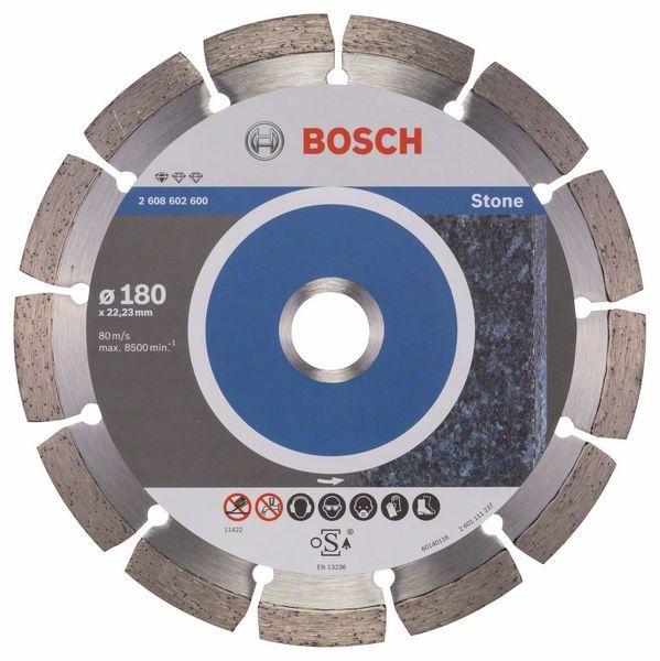 Алмазный отрезной круг по камню Bosch Standard for Stone 180x22.23x2x10 мм