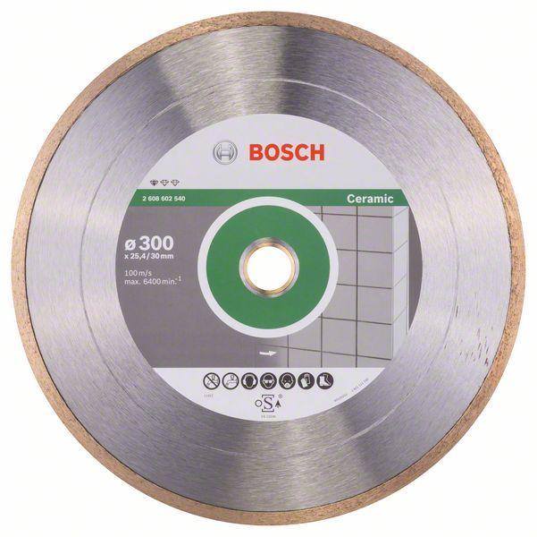 Алмазный отрезной круг по керамике Bosch Standard for Ceramic 300x30/25.4x2x7 мм, фото 1