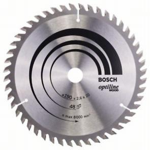 Пильный диск Bosch Optiline Wood 190 x 20/16, Z48