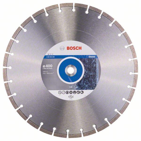 Алмазный отрезной круг по камню Bosch Standard for Stone 400x20/25.4x3.2x10 мм, фото 1