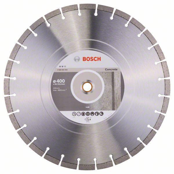 Алмазный отрезной круг по бетону Bosch Expert for Concrete 400x20/25.4x3.2x12 мм, фото 1