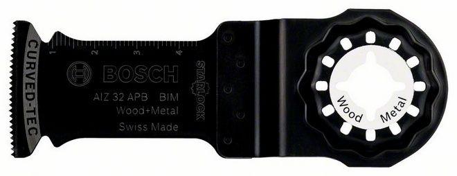 Погружное пильное полотно по дереву и металлу Bosch Starlock BIM AIZ 32 APB Wood and Metal, 5 шт