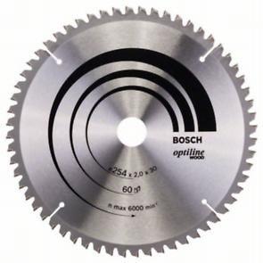 Пильный диск Bosch Optiline Wood 254 x 30 x 2,0 мм, Z60, фото 1
