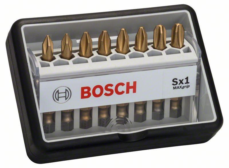 Набор бит Bosch Robust Line Max Grip Sx1, 8 шт - фото 1 - id-p85208320