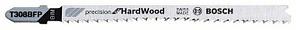 Пилочка для лобзика Bosch Precision for Hard Wood T 308 BFP, 5 шт