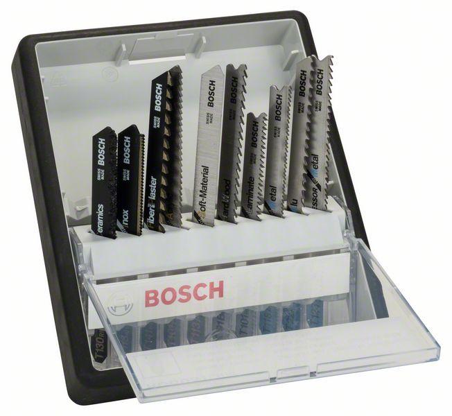 Набор пилочек для лобзика Bosch Robust Line Top Expert, 10 шт