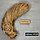 Полиэфирный шнур без сердечника, 3мм, пасма ⠀ золотая пшеница, фото 10