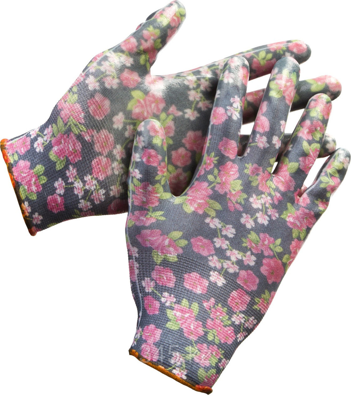 Перчатки GRINDA садовые, прозрачное нитриловое покрытие, размер S-M, черные - фото 1 - id-p45280270