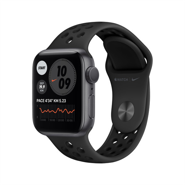 Смарт-часы Apple Watch Nike Series 6 GPS, 40mm Space Gray Aluminium Case with Anthracite/Black Nike Sport Band
