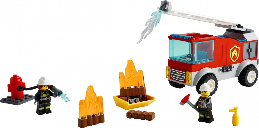 60280 Lego City Пожарные: Пожарная машина с лестницей, Лего Город Сити - фото 3 - id-p85043360