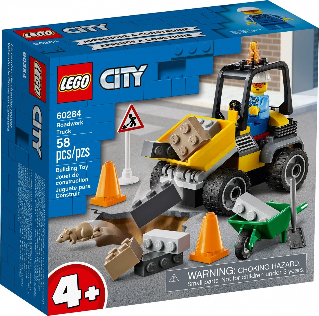 60284 Lego City Автомобиль для дорожных работ, Лего Город Сити