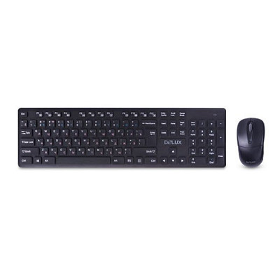 Клавиатура с мышкой беспроводная Delux DLD-1505OGB - фото 1 - id-p85220796