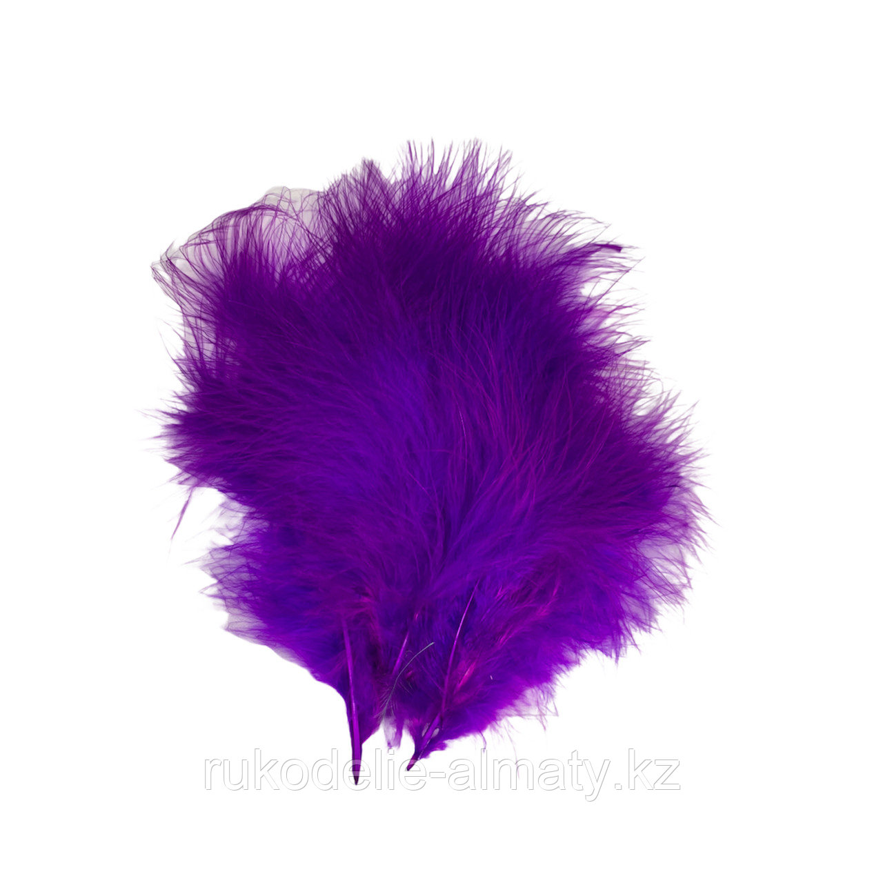 Перья натуральные для рукоделия фиолетовый
