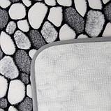 Набор ковриков для ванны и туалета Доляна «Галька», 2 шт: 45×50, 50×80 см, фото 4