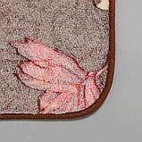 Набор ковриков для ванны и туалета Доляна «Осенние листья», 2 шт: 40×50, 50×80 см, фото 3