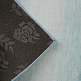 Коврик Доляна «Лазурный», 60×100 см, цвет синий, фото 3