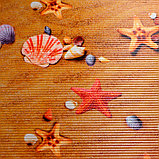 Коврик ПВХ «Звёздочки, ракушки», 0,8×15 м, фото 2