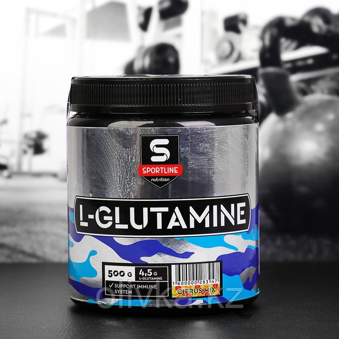 Глютамин SportLine L-Glutamine Powder, цитрусовый микс, 500 г