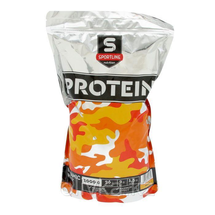 Протеин Sportline Dynamic Whey Protein, банан, 1000 г