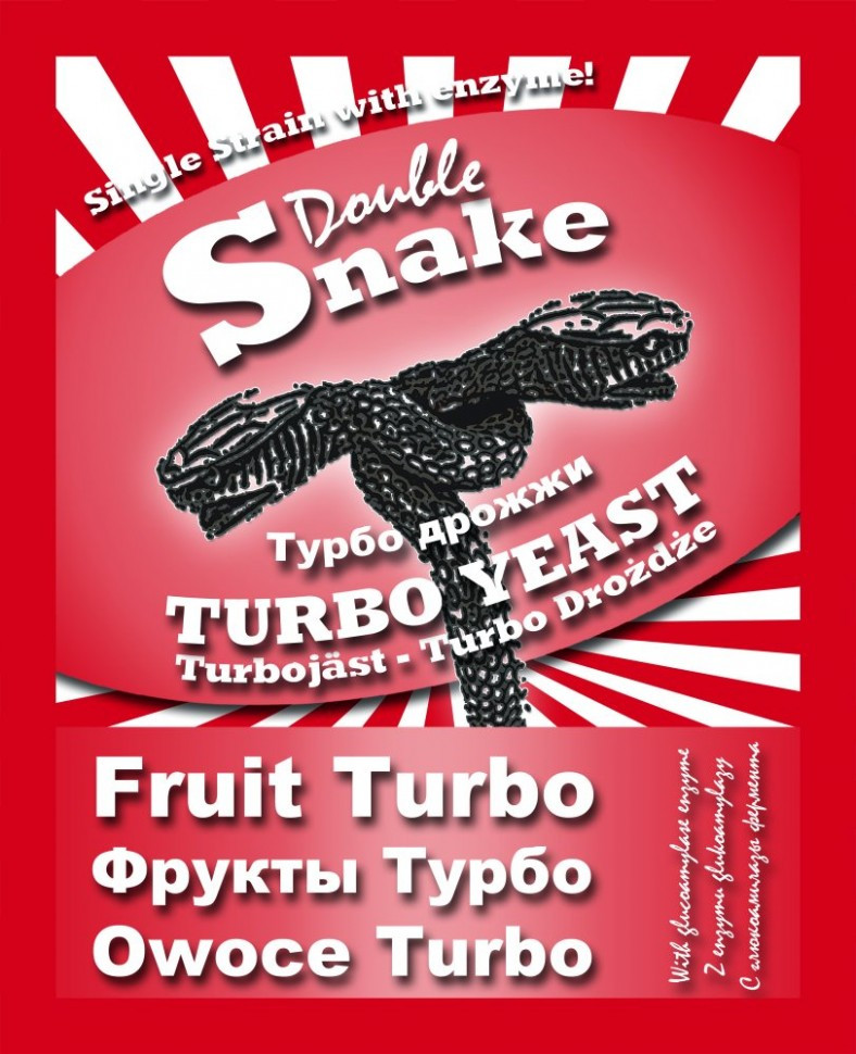 Дрожжи Турбо DoubleSnake Yeast Fruit. - фото 1 - id-p85235957