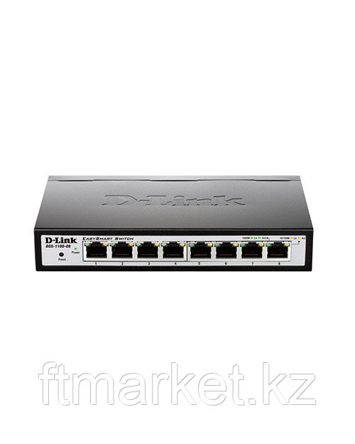 D-Link DGS-1100-08/B1A Коммутатор 8-порт10/100/1000 настраиваемый