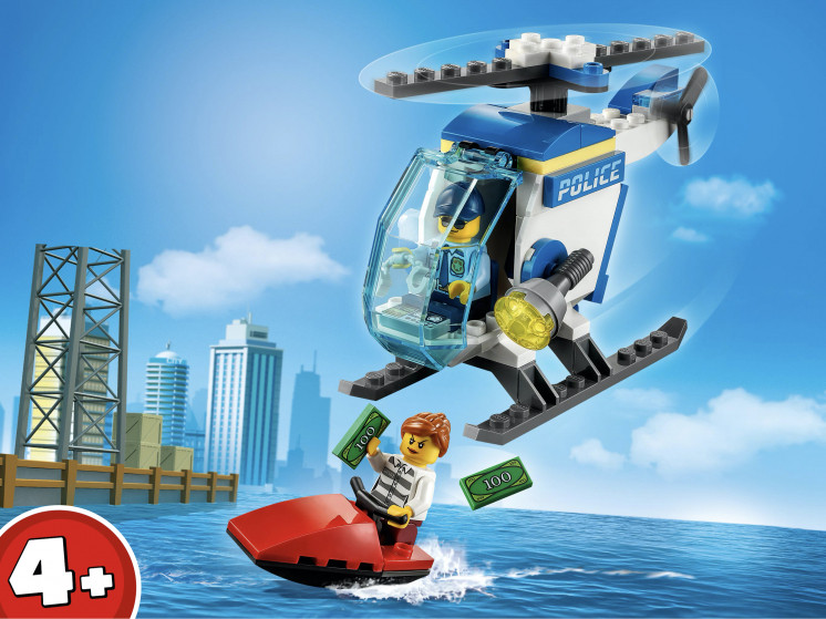 LEGO City 60275 Полицейский вертолёт, конструктор ЛЕГО - фото 1 - id-p85240369