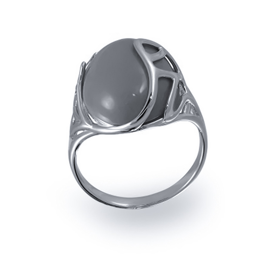 Кольцо Елана серебро с родием 211448 - фото 1 - id-p85249823