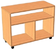 Тумба-стол универсальный для детского сада (800х400х620) арт. СТМ9