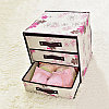 Органайзер комод 3 ящика (розовый с вишней), фото 3