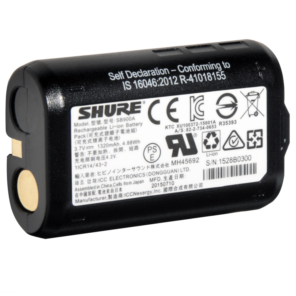 Аккумулятор для радиосистем Shure SB900A - фото 2 - id-p70425471