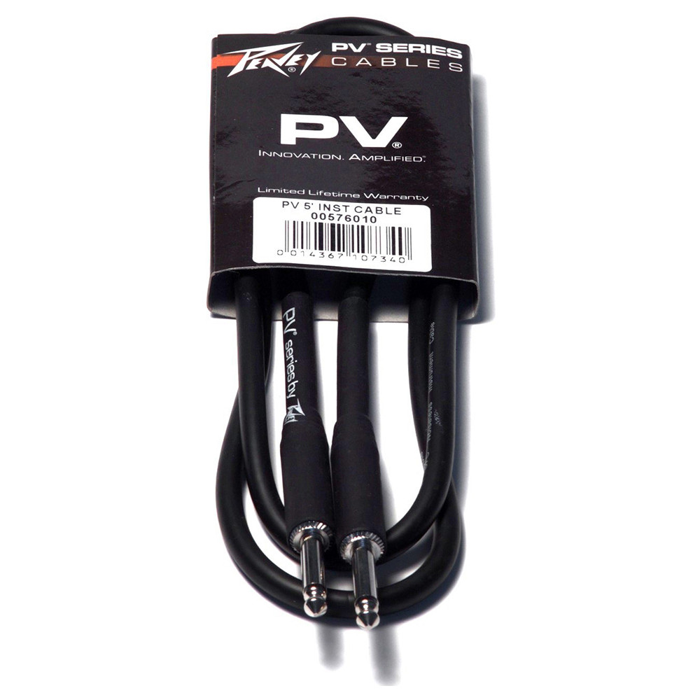 Инструментальный кабель Jack-Jack 1,5 м Peavey PV 5' INST. CABLE - фото 1 - id-p70425957