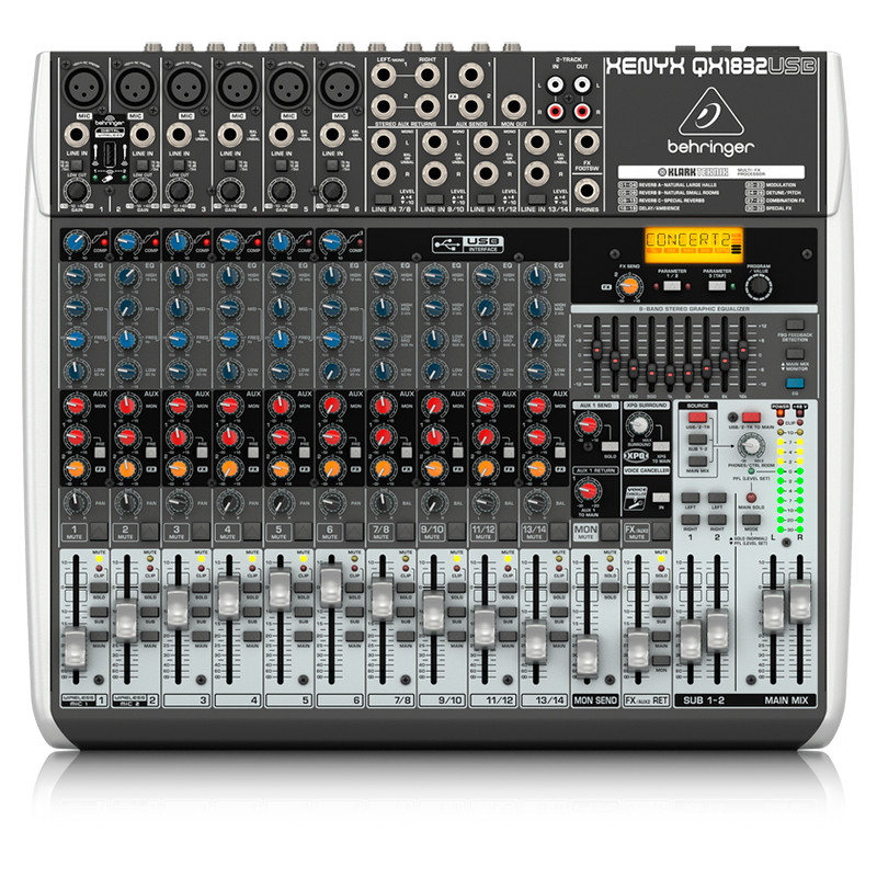 Микшерный пульт Behringer XENYX QX1832USB