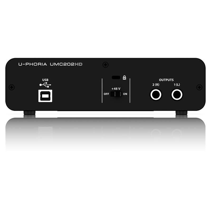 Внешняя студийная звуковая карта Behringer UMC202HD U-PHORIA - фото 4 - id-p70424138