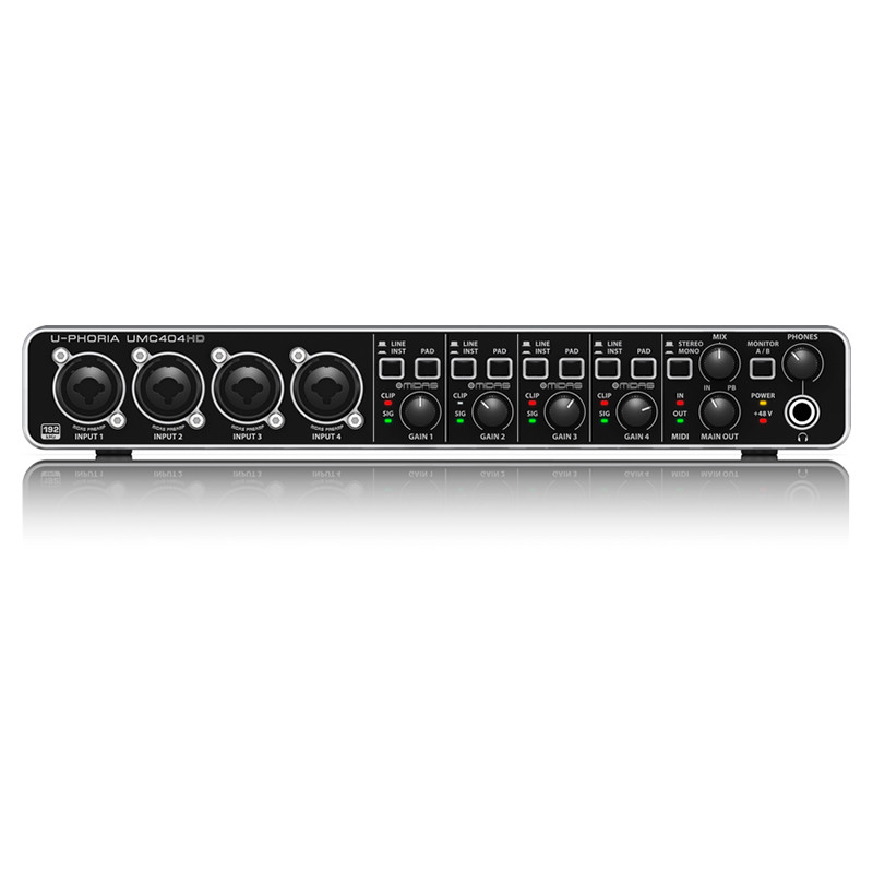 Внешняя студийная звуковая карта Behringer U-PHORIA UMC404HD - фото 1 - id-p70424125