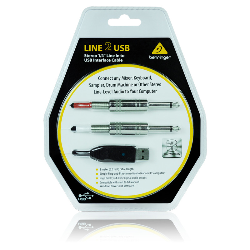Мобильный аудиоинтерфейс Behringer LINE 2 USB - фото 6 - id-p70424224