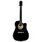 Электро-акустическая гитара Fender Squier SA-105CE Dreadnout Black, фото 2