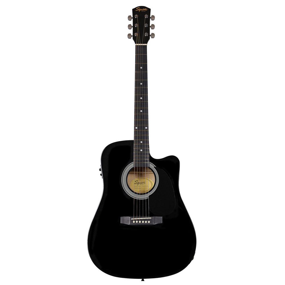 Электро-акустическая гитара Fender Squier SA-105CE Dreadnout Black - фото 2 - id-p81713722