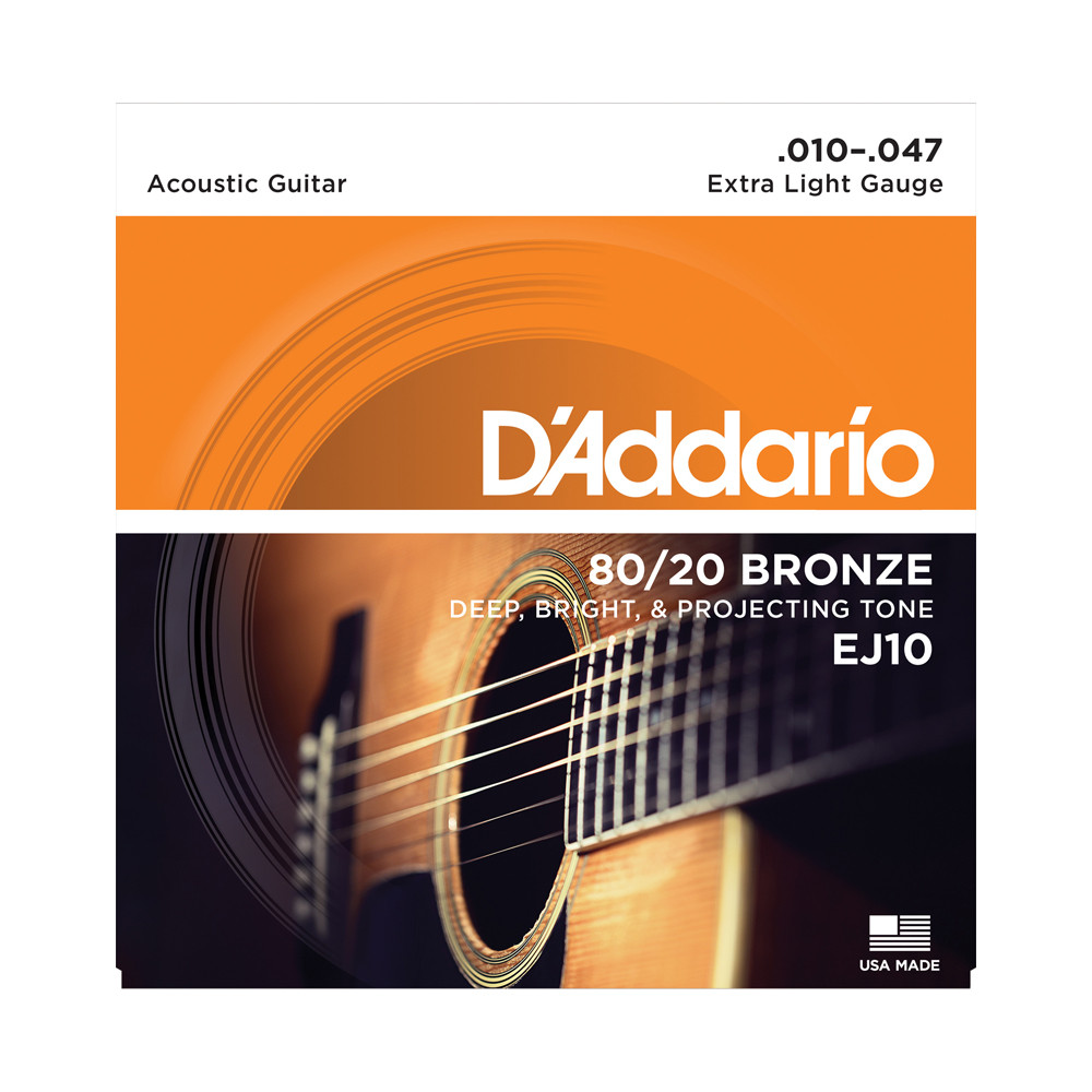 Струны для акустических гитар D'addario EJ10 - фото 1 - id-p83649237